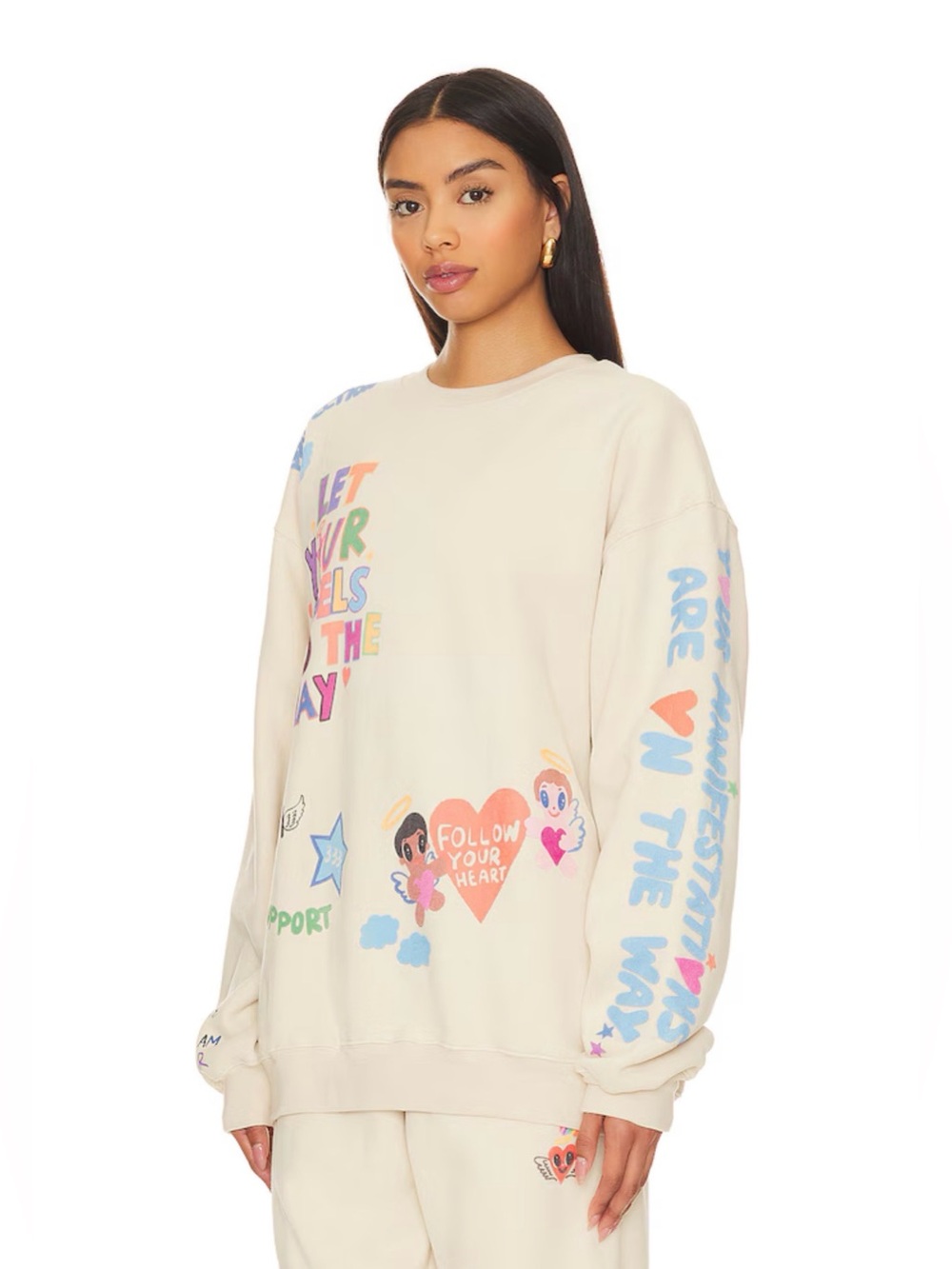 The Mayfair Group Angels All Around You Crewneck M/L sweatshirt ISCREAMCOLOUR - Picture 3 of 14